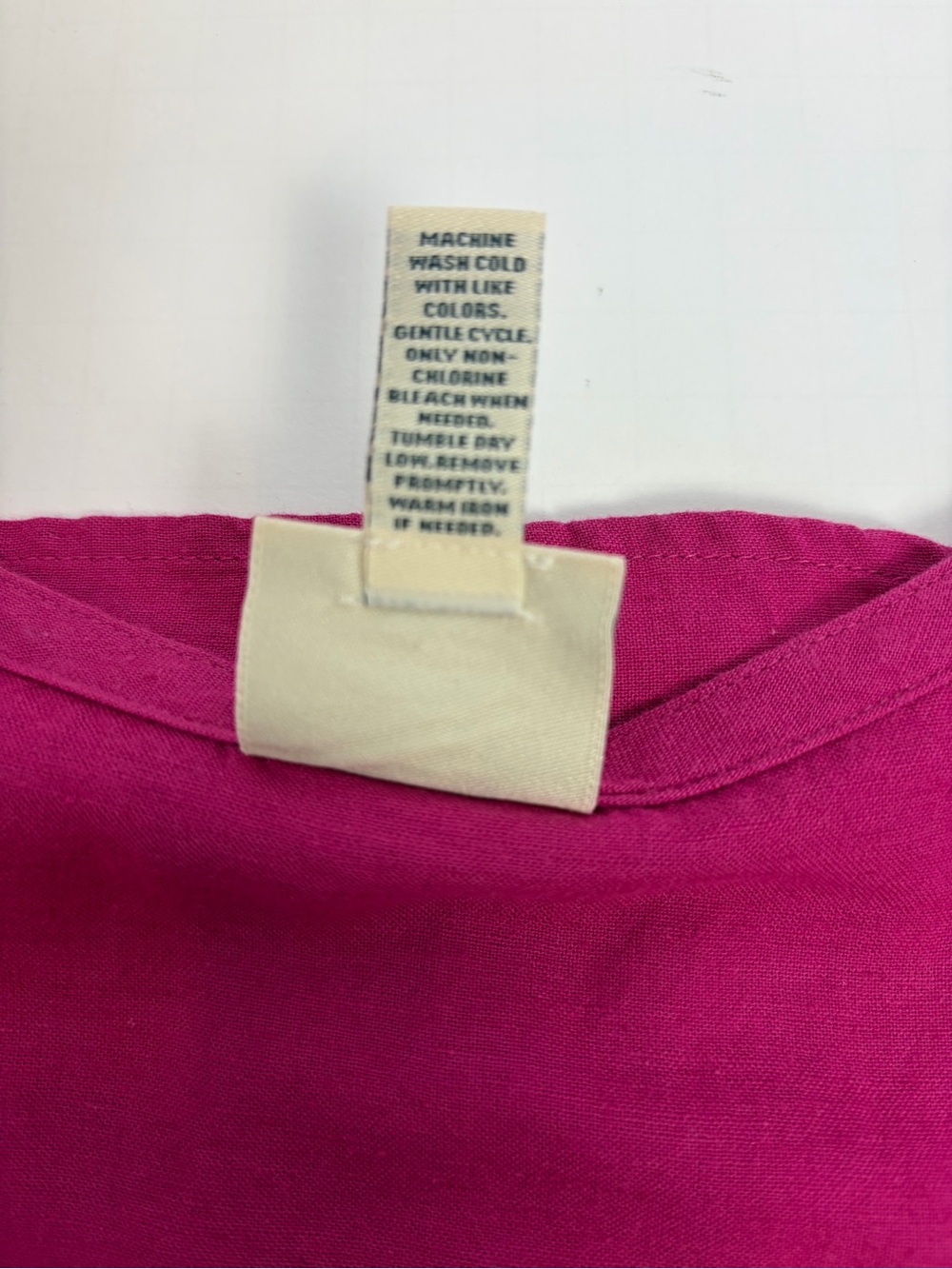 Fuchsia Ruffle Sleeve Button Front Top - Picture 4 of 6